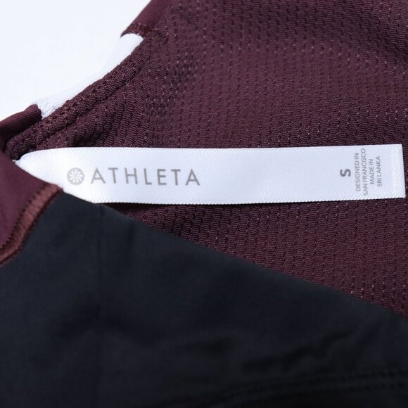 Athleta Sports Bra Womens Small Crunch Colorblock Criss Cross Racerback - Picture 6 of 6